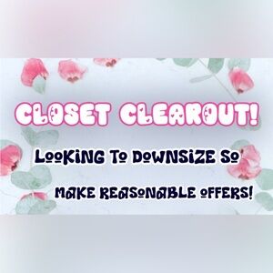 Closet clean out/ smoke free home!